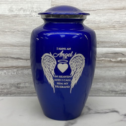 Customer Gallery - Husband Cremation Urn - Midnight Blue