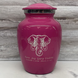Customer Gallery - Elephant Sharing Urn - Rose Pink
