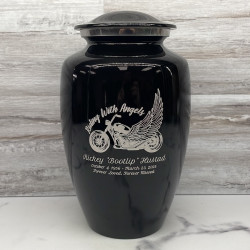 Customer Gallery - Riding with Angels Motorcycle Cremation Urn - Jet Black