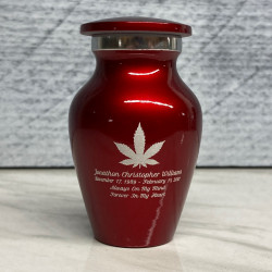 Customer Gallery - Marijuana Keepsake Urn - Ruby Red
