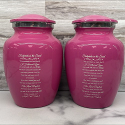 Customer Gallery - Footprints In the Sand Sharing Urn - Rose Pink