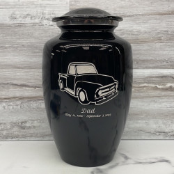 Customer Gallery - Classic Stepside Truck Cremation Urn - Jet Black