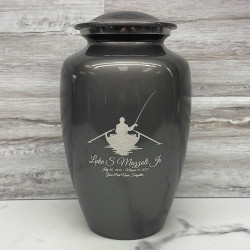 Customer Gallery - Fisherman Boat Cremation Urn - Gunmetal Gray