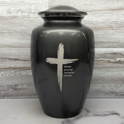 Customer Gallery - Dust to Dust Cross Cremation Urn - Gunmetal Gray