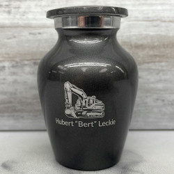 Customer Gallery - Excavator Keepsake Urn - Gunmetal Gray