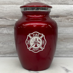 Customer Gallery - Firefighter Sharing Urn - Ruby Red