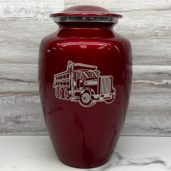 Customer Gallery - Dumping Truck Cremation Urn - Ruby Red