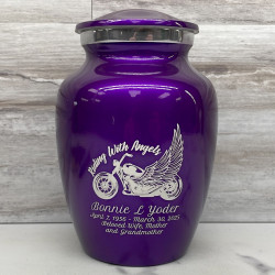 Customer Gallery - Riding with Angels Motorcycle Sharing Urn - Purple Luster