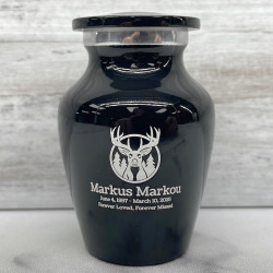 Customer Gallery - Deer Keepsake Urn - Jet Black