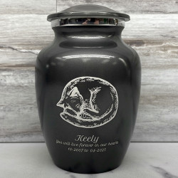 Customer Gallery - Dreaming Kitten Pet Cremation Urn - Gunmetal Gray