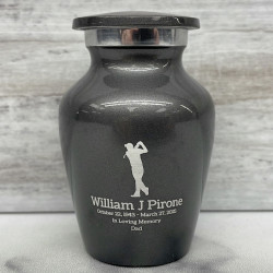 Customer Gallery - Golf Keepsake Urn - Gunmetal Gray