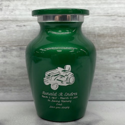 Customer Gallery - Riding Lawn Mower Keepsake Urn - Shamrock Green