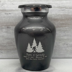 Customer Gallery - Sasquatch Keepsake Urn - Gunmetal Gray