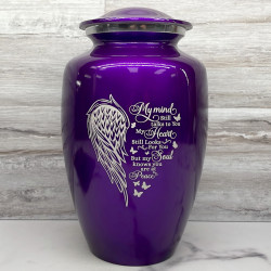 Customer Gallery - At Peace Cremation Urn - Purple Luster