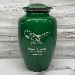 Customer Gallery - Eagle Cremation Urn - Shamrock Green