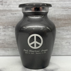 Customer Gallery - Peace Keepsake Urn - Gunmetal Gray