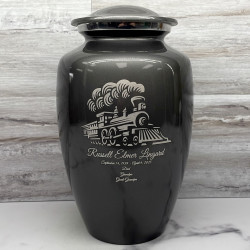 Customer Gallery - Train Cremation Urn - Gunmetal Gray