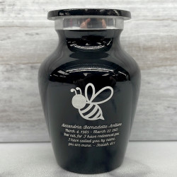 Customer Gallery - Bee Keepsake Urn - Jet Black