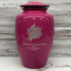 Customer Gallery - Rose Buds Cremation Urn - Rose Pink