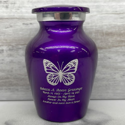 Customer Gallery - Butterfly Keepsake Urn - Purple Luster
