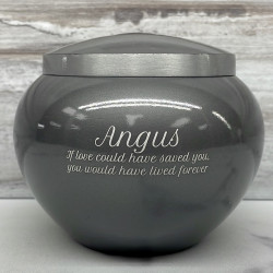 Customer Gallery - Small Odyssey Pet Urn - Gunmetal Gray