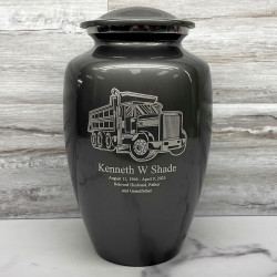 Customer Gallery - Dumping Truck Cremation Urn - Gunmetal Gray