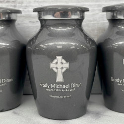 Customer Gallery - Celtic Cross Keepsake Urn - Gunmetal Gray
