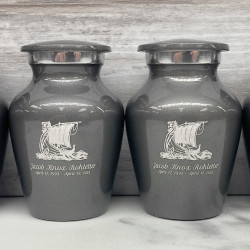 Customer Gallery - Viking Ship Keepsake Urn - Gunmetal Gray