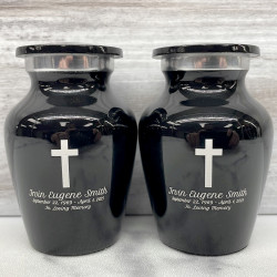 Customer Gallery - Cross Keepsake Urn - Jet Black