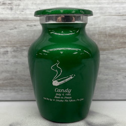 Customer Gallery - Marijuana Joint Keepsake Urn - Shamrock Green