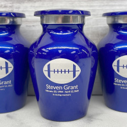 Customer Gallery - Football Keepsake Urn - Midnight Blue