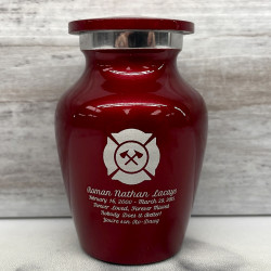 Customer Gallery - Firefighter Keepsake Urn - Ruby Red