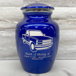 Customer Gallery - Truck V Sharing Urn - Midnight Blue