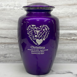 Customer Gallery - Nurse Cremation Urn - Purple Luster