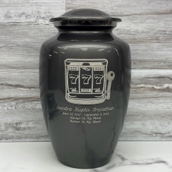 Customer Gallery - Slot Machine Cremation Urn - Gunmetal Gray