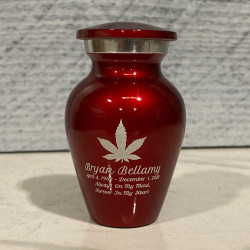 Customer Gallery - Marijuana Keepsake Urn - Ruby Red