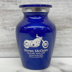 Customer Gallery - Motorcycle Keepsake Urn - Midnight Blue