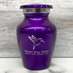 Customer Gallery - Hummingbird Keepsake Urn - Purple Luster