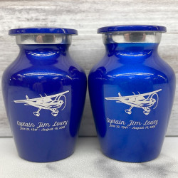 Customer Gallery - Airplane Keepsake Urn - Midnight Blue