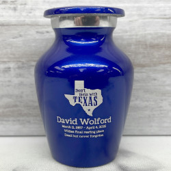 Customer Gallery - Don't Mess with Texas Keepsake Urn - Midnight Blue