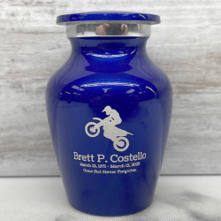 Customer Gallery - Dirt Bike Keepsake Urn - Midnight Blue