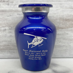 Customer Gallery - Helicopter Keepsake Urn - Midnight Blue