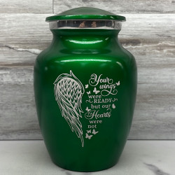 Customer Gallery - Your Wings Were Ready Sharing Urn - Shamrock Green