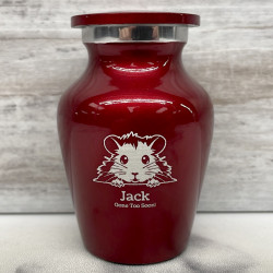 Customer Gallery - Keepsake Hamster Pet Cremation Urn - Ruby Red