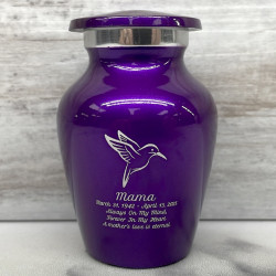 Customer Gallery - Hummingbird Keepsake Urn - Purple Luster
