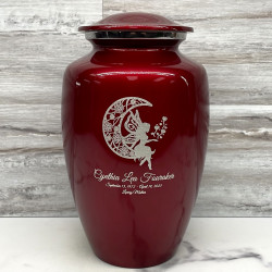 Customer Gallery - Fairy In the Moon Cremation Urn - Ruby Red