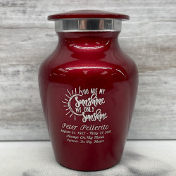 Customer Gallery - You Are My Sunshine Keepsake Urn - Ruby Red