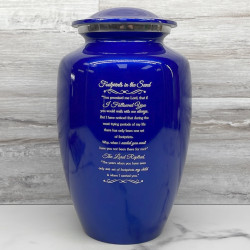 Customer Gallery - Footprints In the Sand Cremation Urn - Midnight Blue