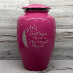 Customer Gallery - Loved Beyond Words Cremation Urn - Rose Pink