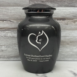 Customer Gallery - Loving Cat Cremation Urn - Gunmetal Gray